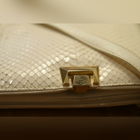 GUCCI Snakeskin Convertible Evening Bag / Clutch - Picture 8 of 8